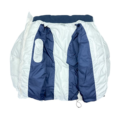 Nike Vintage Y2K Puffer Daunenjacke Weiß