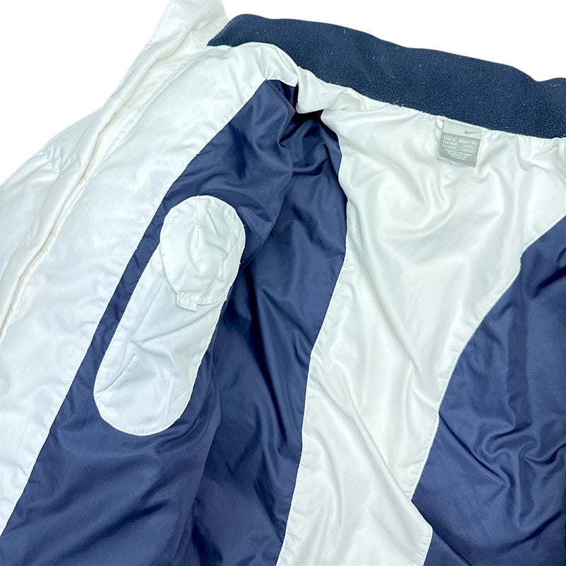 Nike Vintage Y2K Puffer Daunenjacke Weiß