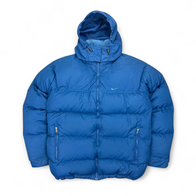 Nike Vintage Y2K Puffer Jacke Blau