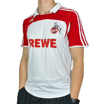 Adidas FC Köln 2007 - 08 Away Trikot Weiß Rot - vintageconcierge
