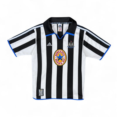 Adidas Newcastle United 1999/2000 Vintage Home Trikot Schwarz Weiß - vintageconcierge