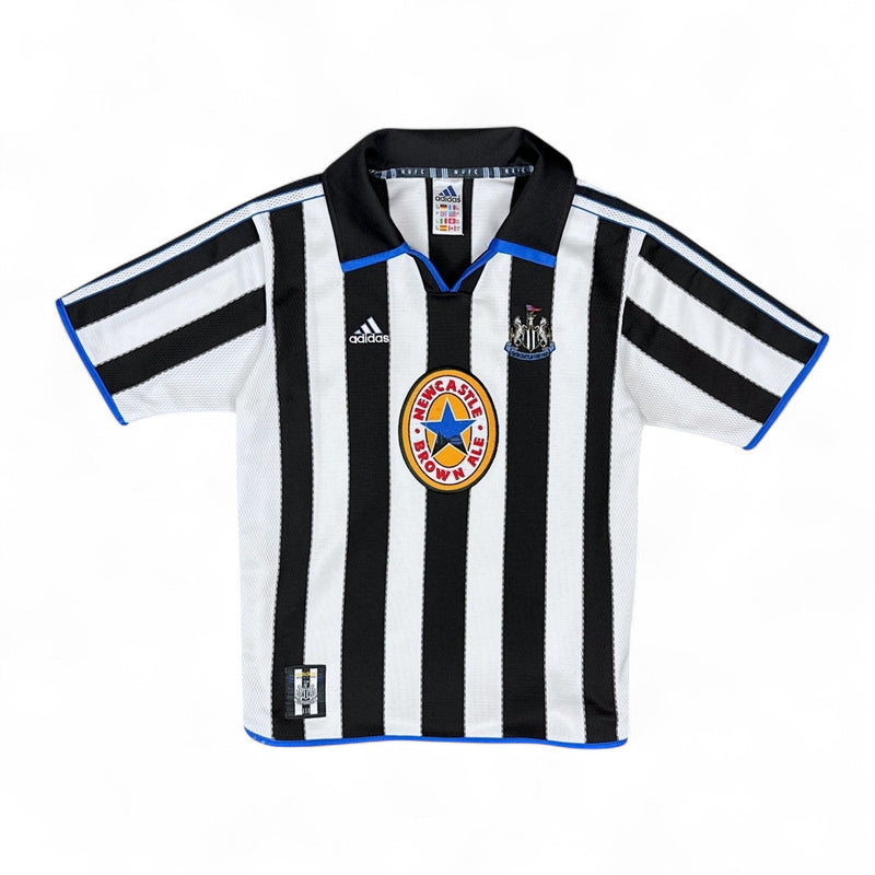 Adidas Newcastle United 1999/2000 Vintage Home Trikot Schwarz Weiß - vintageconcierge