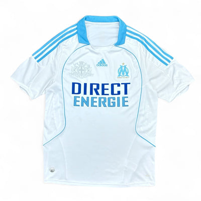 Adidas Olympique Marseille 2008 - 09 Home Trikot Weiß Blau - vintageconcierge