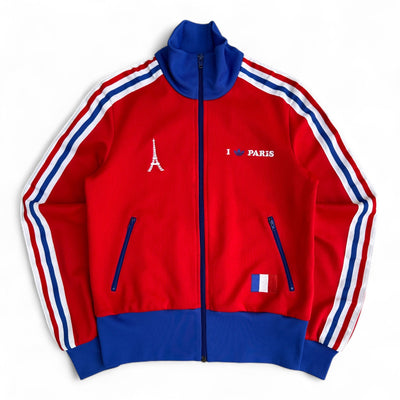 Adidas Originals "I ♥ Paris" Track Jacket – Tricolor Edition - vintageconcierge