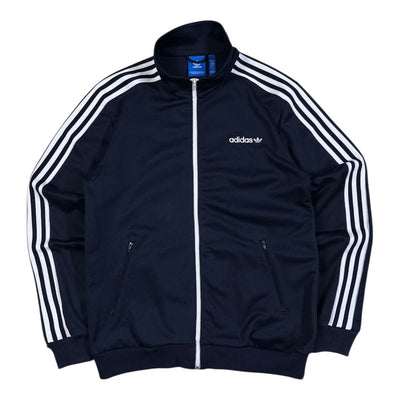 Adidas Originals Track Jacket Navy White Stripes Vintage Y2K Zip Jacket | M - vintageconcierge