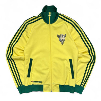 Adidas Rare Marrakesh Trackjacke aus sportlichem Material, mit Reißverschluss und sportlichem Design.