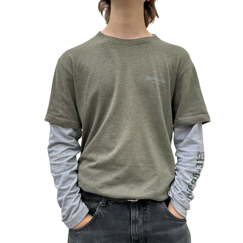 Aeropostale Layered Longsleeve Shirt - vintageconcierge