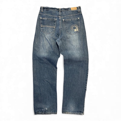 Akademiks Y2K Vintage Baggy Jeans - vintageconcierge