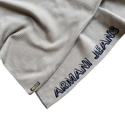 Armani Jeans Vintage Waffle Knit Long Sleeve - vintageconcierge