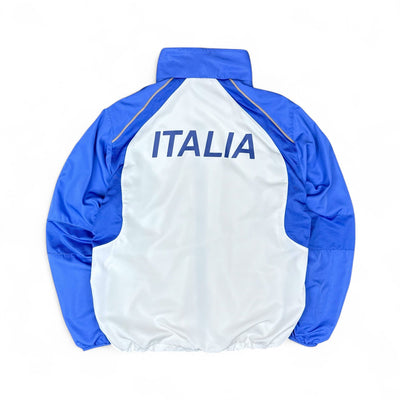 Asics Vintage Trackjacke Weiß Blau - vintageconcierge