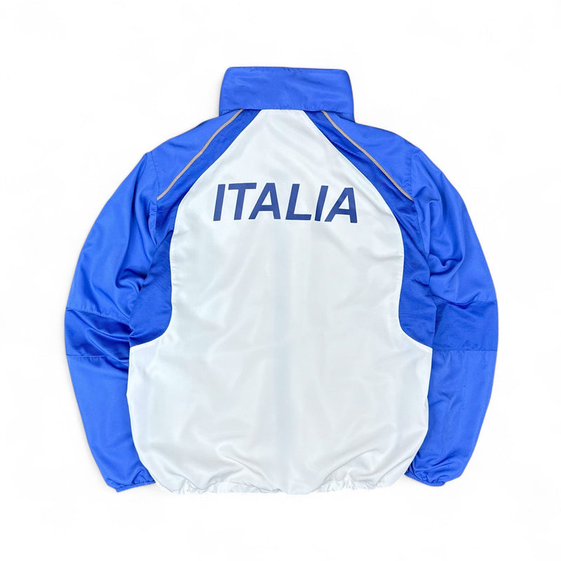 Asics Vintage Trackjacke Weiß Blau - vintageconcierge