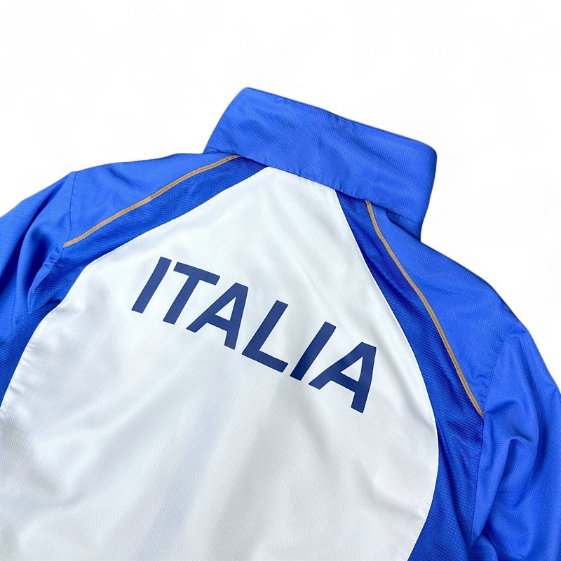 Asics Vintage Trackjacke Weiß Blau - vintageconcierge
