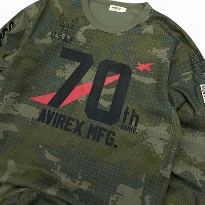 Avirex „70th Anniversary USAF” Camo Longsleeve - vintageconcierge