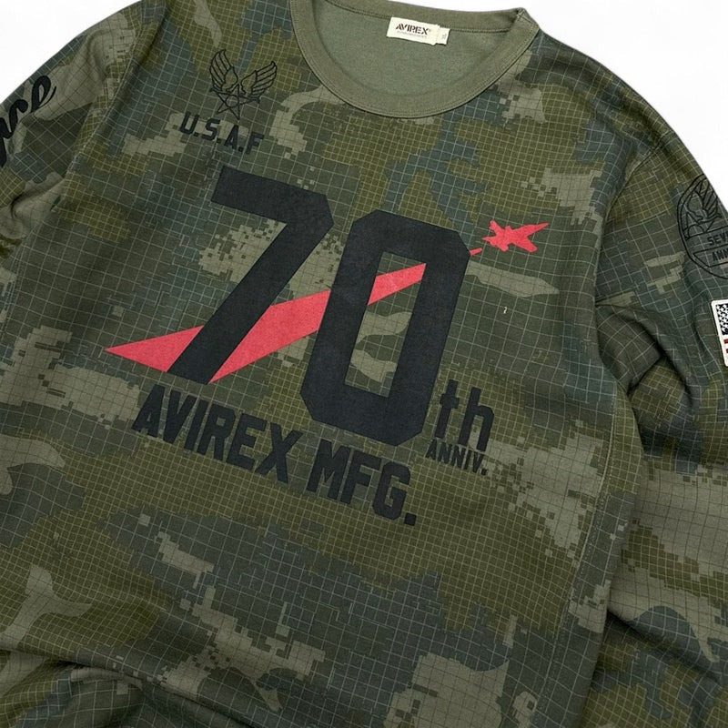 Avirex „70th Anniversary USAF” Camo Longsleeve - vintageconcierge