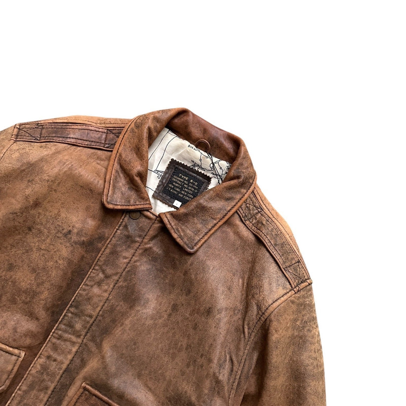 Avirex A - 2 Real Leather Jacket - vintageconcierge