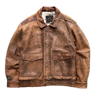 Avirex A - 2 Real Leather Jacket - vintageconcierge