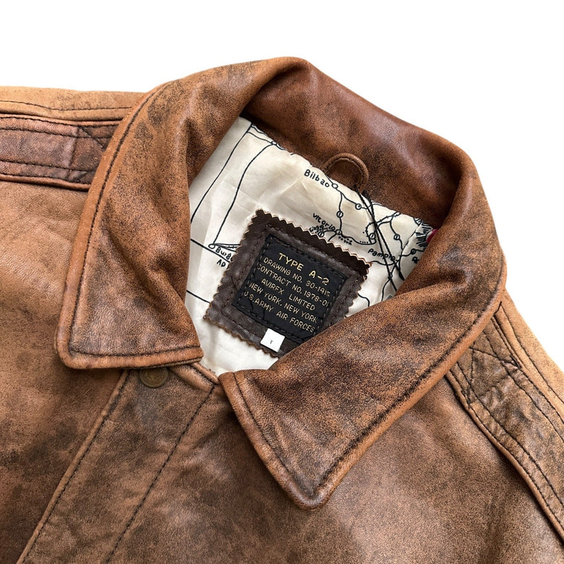 Avirex A - 2 Real Leather Jacket - vintageconcierge