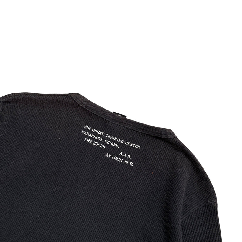 Avirex Airborne Thermal Waffle T-Shirt - vintageconcierge