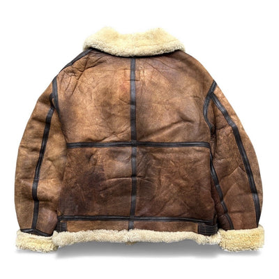 Avirex B3 Shearling Leather Jacket - vintageconcierge