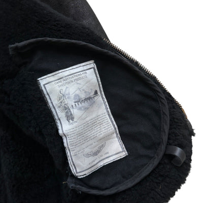 Avirex B3 Shearling Leather Jacket - vintageconcierge