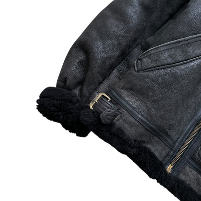 Avirex B3 Shearling Leather Jacket - vintageconcierge