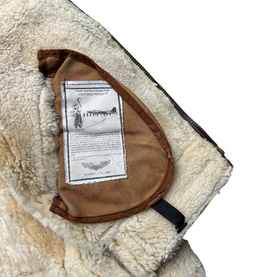 Avirex B3 Shearling Leather Jacket - vintageconcierge