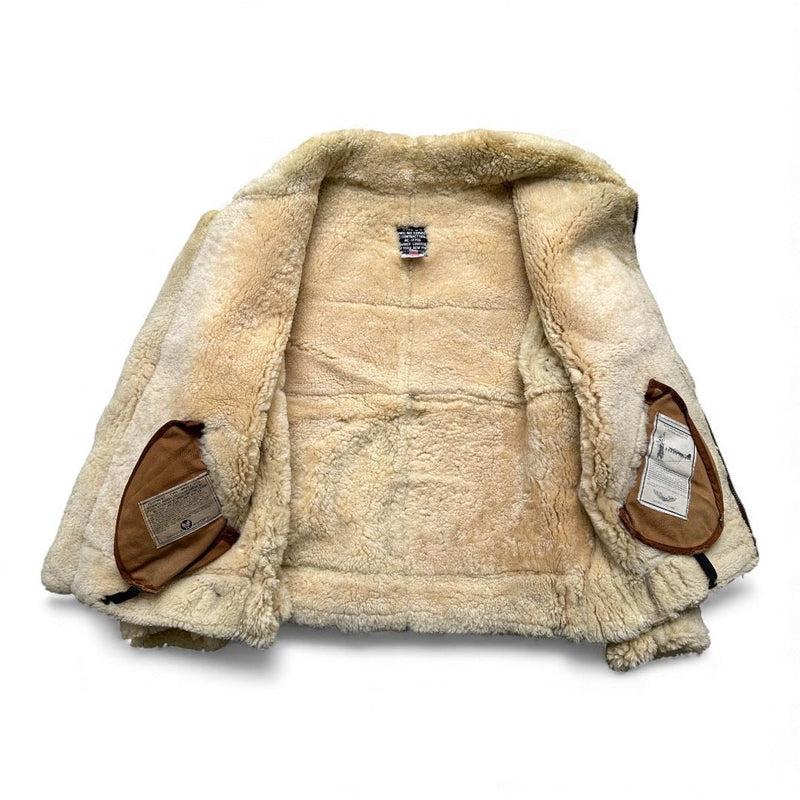 Avirex B3 Shearling Leather Jacket - vintageconcierge