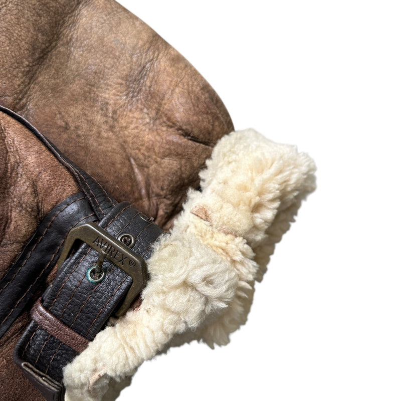 Avirex B3 Shearling Leather Jacket - vintageconcierge