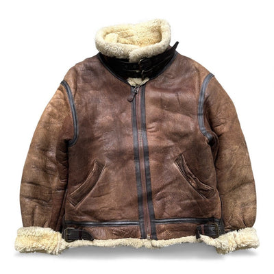 Avirex B3 Shearling Leather Jacket - vintageconcierge