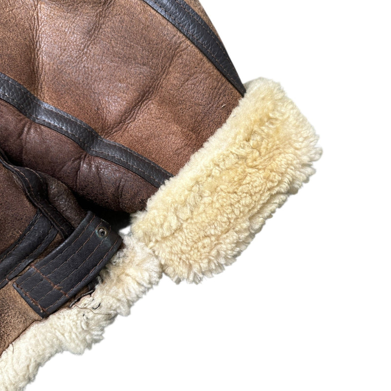 Avirex B3 Shearling Leather Jacket - vintageconcierge