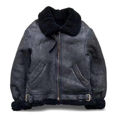 Avirex B3 Shearling Leather Jacket - vintageconcierge