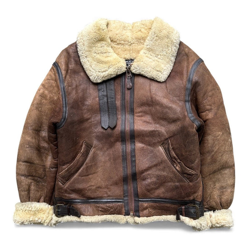 Avirex B3 Shearling Leather Jacket - vintageconcierge