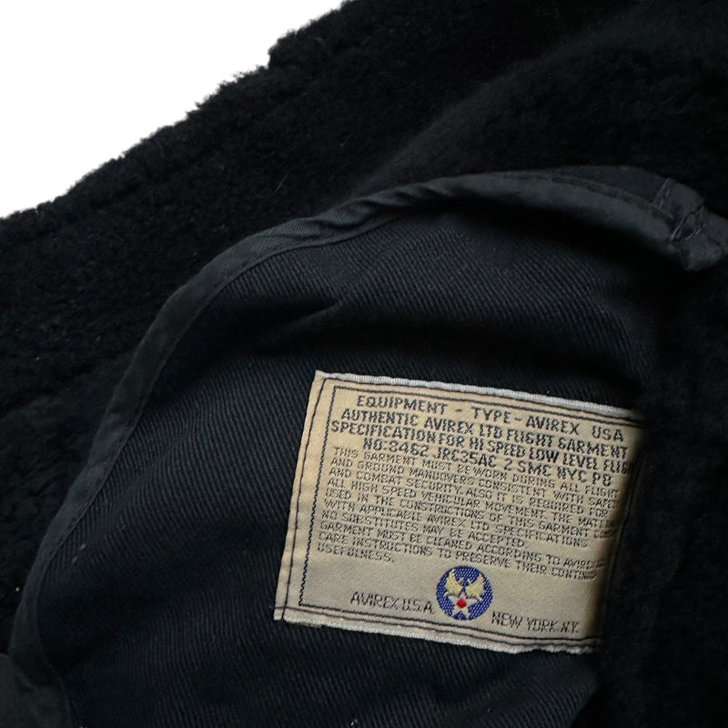 Avirex B3 Shearling Leather Jacket - vintageconcierge