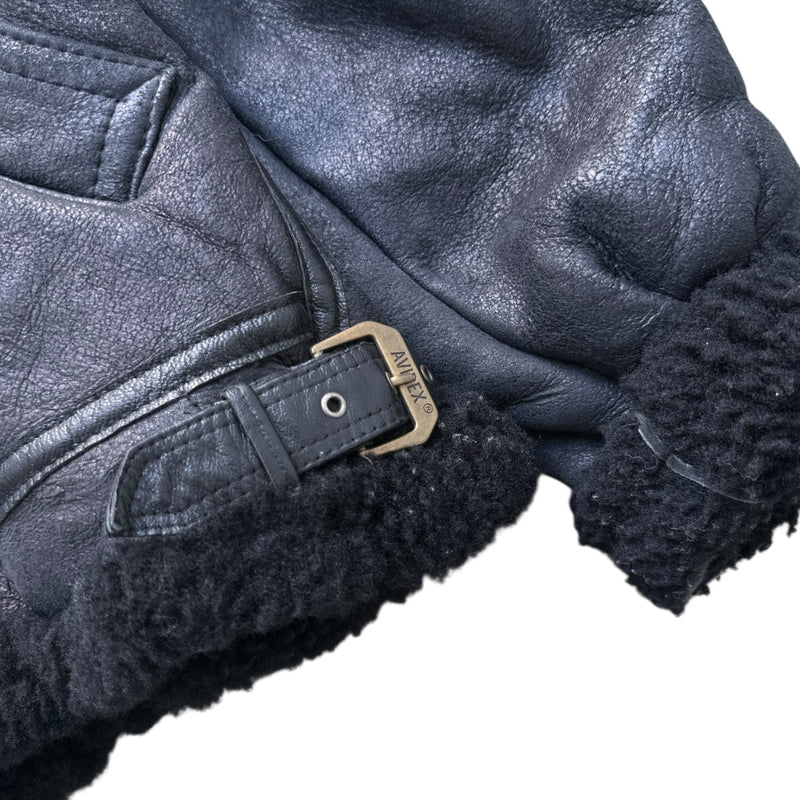 Avirex B3 Vintage Shearling Jacke - vintageconcierge