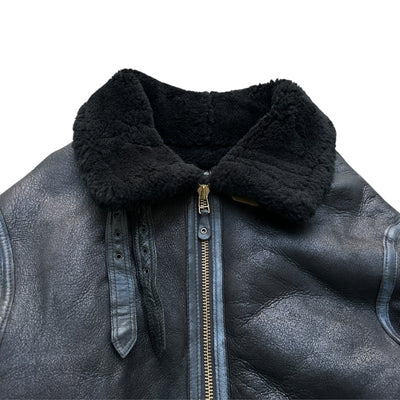 Avirex B3 Vintage Shearling Jacke - vintageconcierge