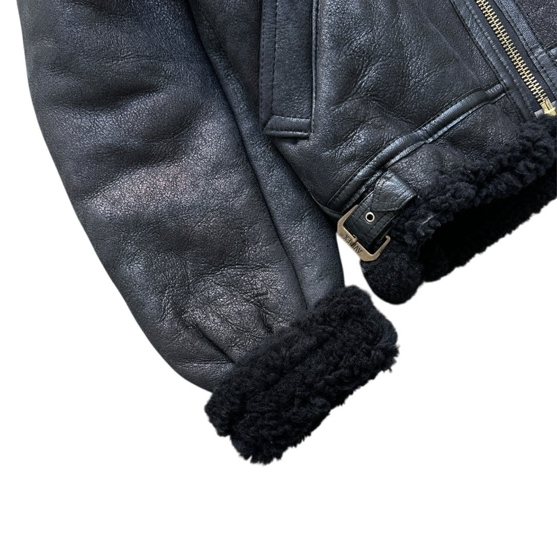 Avirex B3 Vintage Shearling Jacke - vintageconcierge