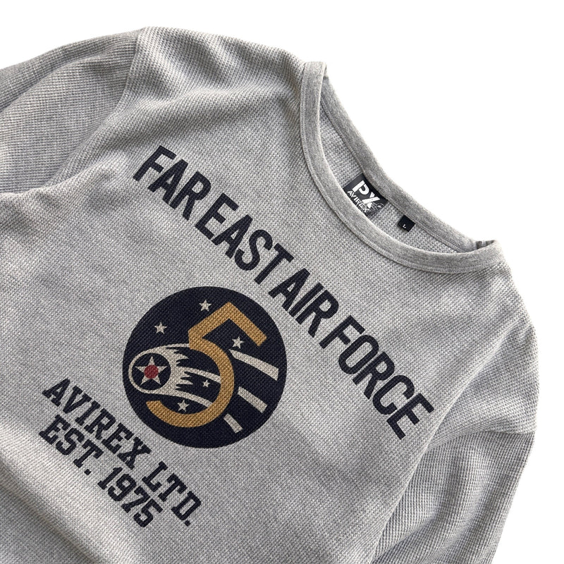 Avirex Far East Air Force Waffle Longsleeve - vintageconcierge