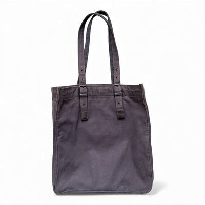 Avirex Military Canvas Utility Tote – Charcoal Grey - vintageconcierge