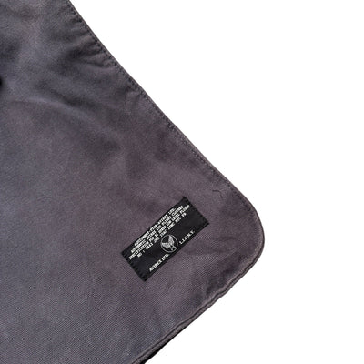Avirex Military Canvas Utility Tote – Charcoal Grey - vintageconcierge