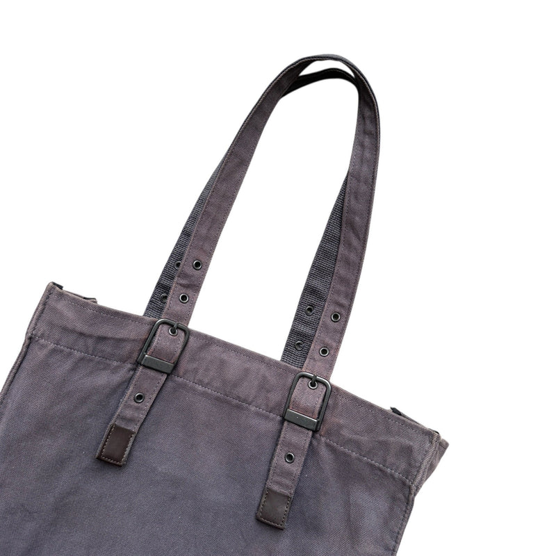 Avirex Military Canvas Utility Tote – Charcoal Grey - vintageconcierge