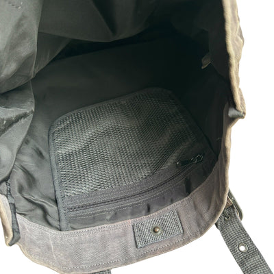 Avirex Military Canvas Utility Tote – Charcoal Grey - vintageconcierge