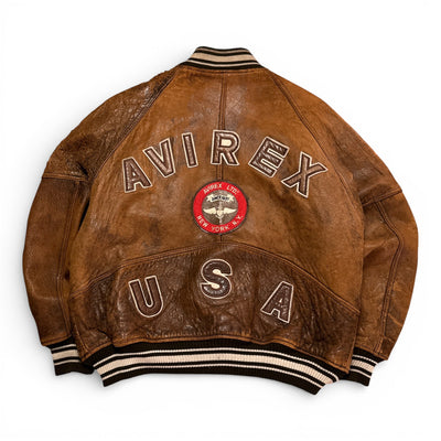Avirex Real Vintage Leather Jacket - vintageconcierge