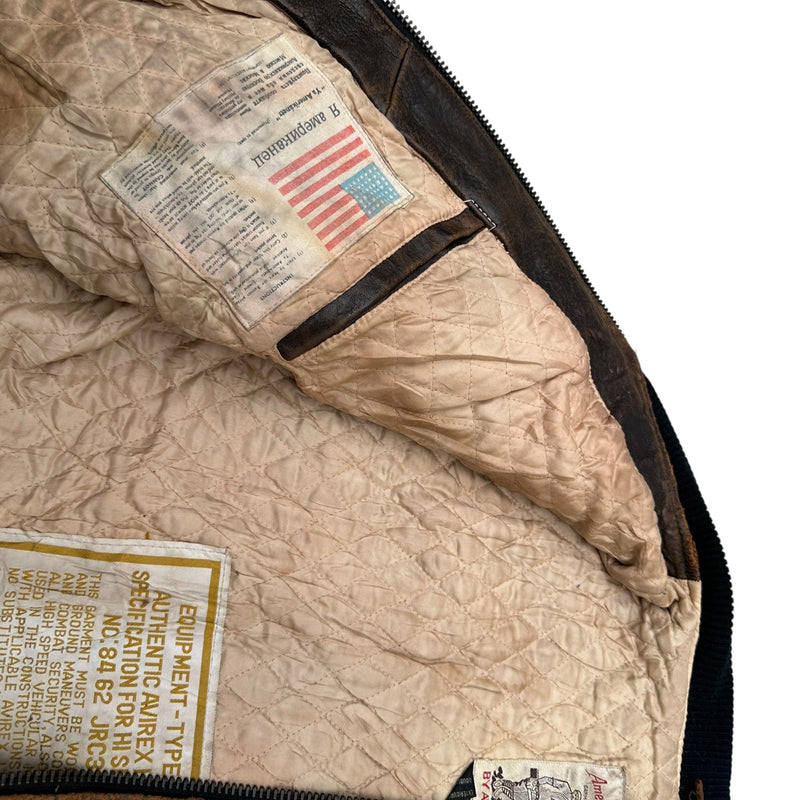Avirex Real Vintage Leather Jacket - vintageconcierge