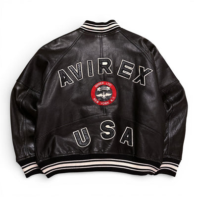 Avirex Real Vintage Leather Jacket - vintageconcierge