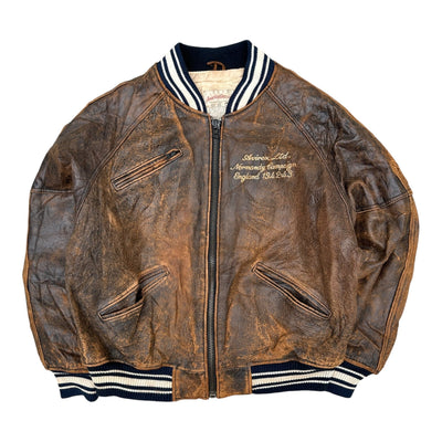 Avirex Real Vintage Leather Jacket - vintageconcierge