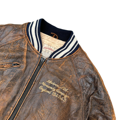 Avirex Real Vintage Leather Jacket - vintageconcierge