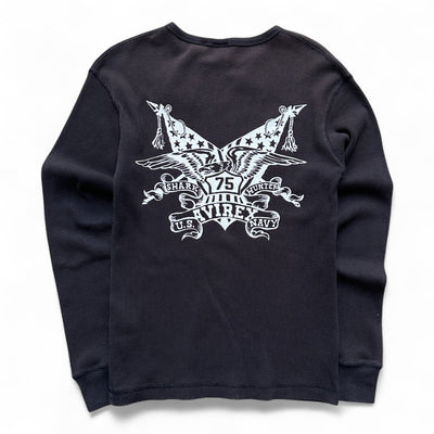 Avirex Shark Hunters Waffle Knit Longsleeve - vintageconcierge