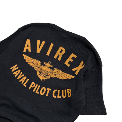 Avirex Supersonic Waffle Knit T-Shirt - vintageconcierge