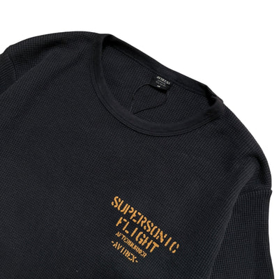 Avirex Supersonic Waffle Knit T-Shirt - vintageconcierge