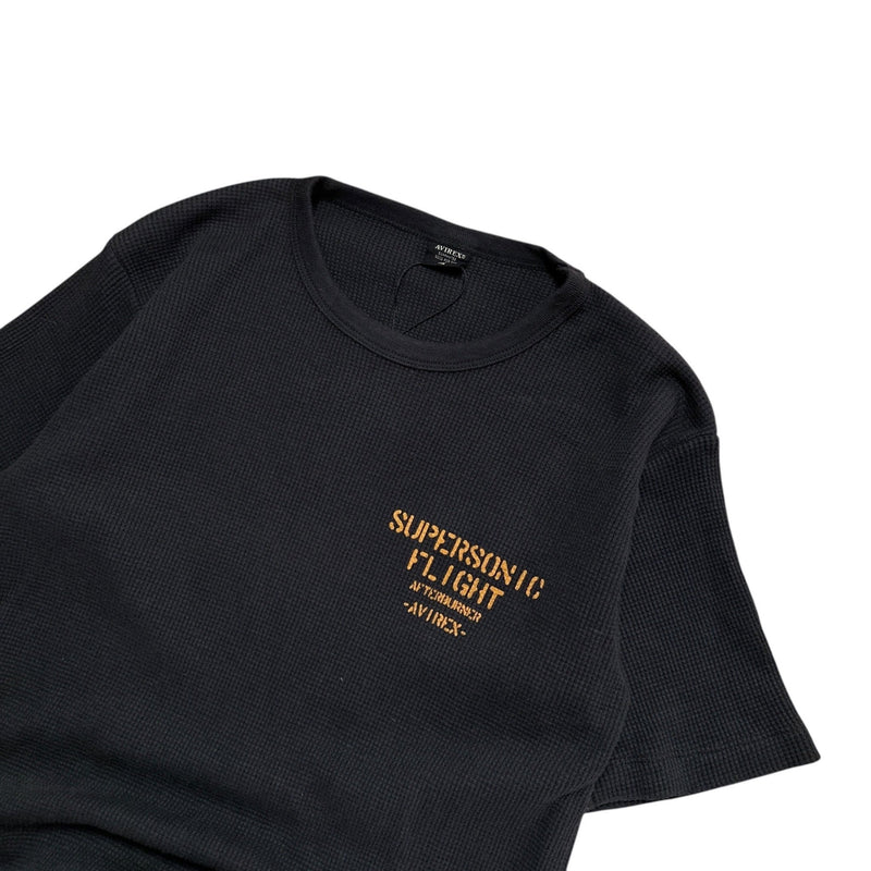 Avirex Supersonic Waffle Knit T-Shirt - vintageconcierge